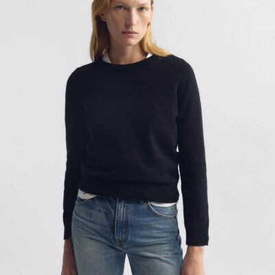 Nili Lotan VENUS CASHMERE SWEATER — BLACK - Image 2