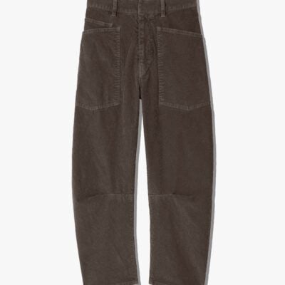 Nili Lotan SHON CORDUROY PANT — CHOCOLATE BROWN - Image 1