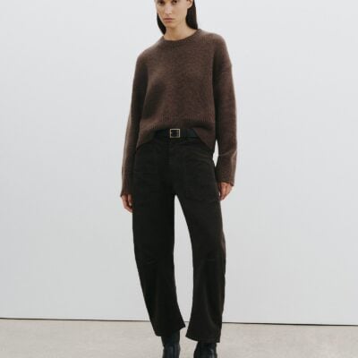Nili Lotan SHON CORDUROY PANT — CHOCOLATE BROWN - Image 2