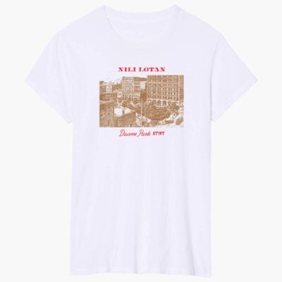 Nili Lotan DUANE PARK TEE — WHITE - Image 1