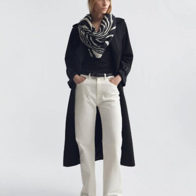 Nili Lotan ZEBRA SCARF — ZEBRA PRINT - Image 2