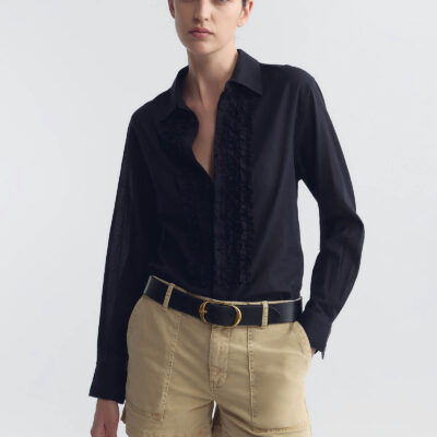 Nili Lotan UTILITY SHORT — VINTAGE WASHED - SOLSTICE - Image 2