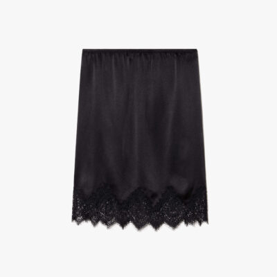 Nili Lotan THEA LACE SILK SKIRT — VINTAGE LEOPARD PRINT - Image 1