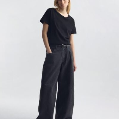 Nili Lotan TERESE DENIM PANT — CARBON - Image 2