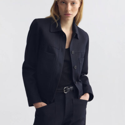 Nili Lotan SUSANNAH WOOL JACKET — MIDNIGHT - Image 2