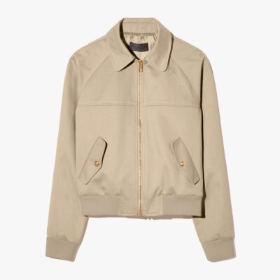 Nili Lotan SAUL BOMBER — BEIGE - Image 1