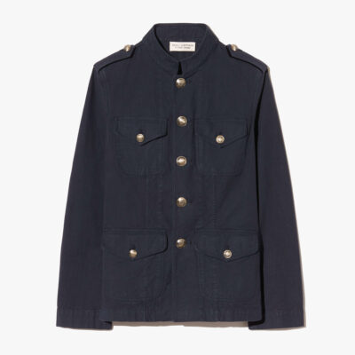 Nili Lotan RAYMOND COTTON JACKET — MIDNIGHT - Image 1