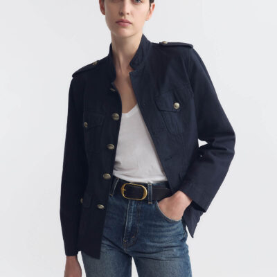Nili Lotan RAYMOND COTTON JACKET — MIDNIGHT - Image 2