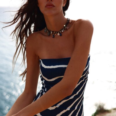 Rat & Boa Amarae Dress Zebra — XXS - Image 1