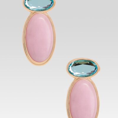 Retrofete Yolanda Earring — Angelite/Rose - Image 1