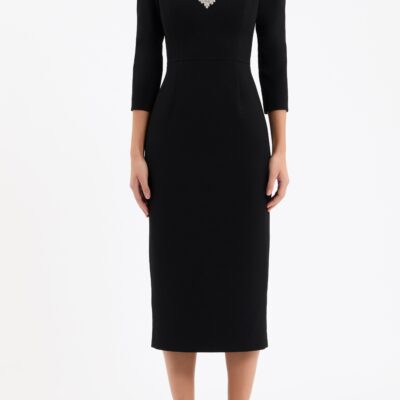 Rebecca Vallance Harlynn Long Sleeve Midi Dress — 4 - Image 2