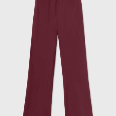 Silk Laundry Wool Silk Wide Legged Bias Cut Pants Deadleaf - Image 1
