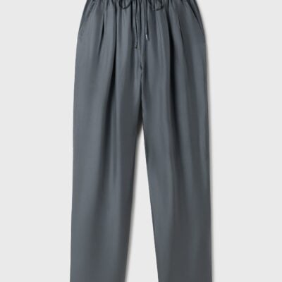 Silk Laundry Twill Slouch Pants Slate - Image 1