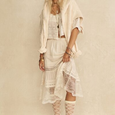 Spell Teodora Lace Midi Skirt — XXS - Image 1