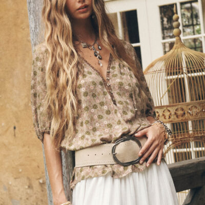 Spell Swan Lake Short Sleeve Blouse — XXS - Image 1