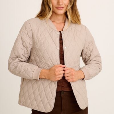 St Frock Wyoming Quilted Jacket in Beige — 8 - Image 1