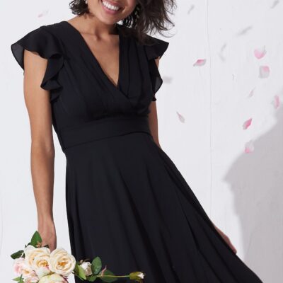 St Frock Wynter Maxi Dress in Black Chiffon — 8 - Image 2