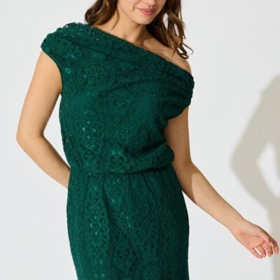 St Frock Valencia Lace Midi Dress in Emerald — 8 - Image 2