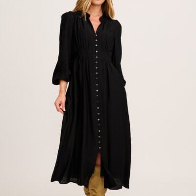 St Frock Uncharted Maxi Dress in Black — 8 - Image 1