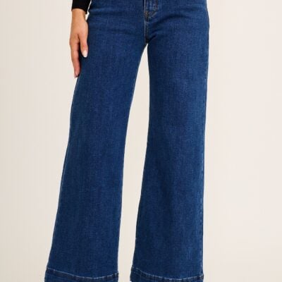 St Frock Torin High Rise Wide Leg Jean in Mid Blue Denim — 8 - Image 1