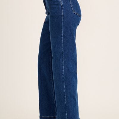 St Frock Torin High Rise Wide Leg Jean in Mid Blue Denim — 8 - Image 2