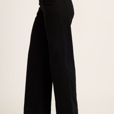 St Frock Torin High Rise Wide Leg Jean in Black Denim — 8 - Image 2