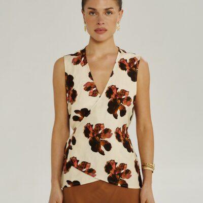 Summi Summi WRAP VEST - BUTTER FLEUR — XS - Image 1