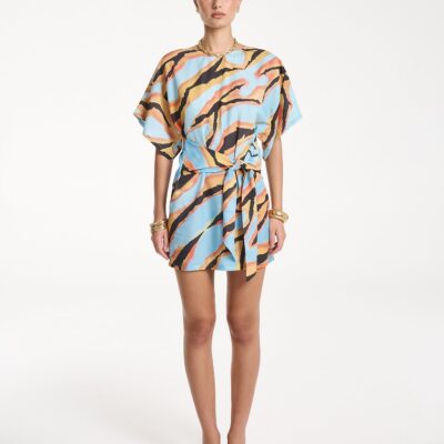 Summi Summi TIE FRONT DRESS - ZANZIBAR — XS - Image 1