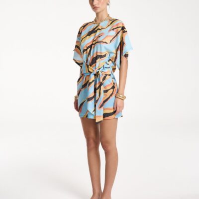 Summi Summi TIE FRONT DRESS - ZANZIBAR — XS - Image 2