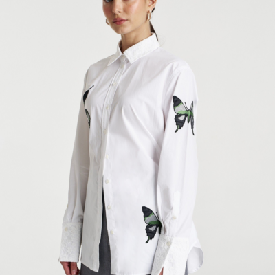 Summi Summi SPARKLE LS SHIRT - WHITE — XS - Image 2