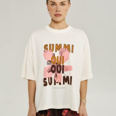 Summi Summi OUI OUI TEE - VINTAGE WHITE — XS - Image 1
