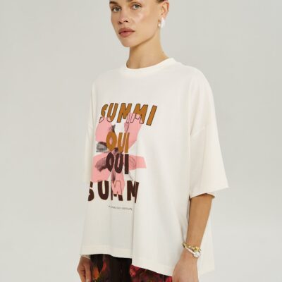 Summi Summi OUI OUI TEE - VINTAGE WHITE — XS - Image 2