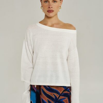 Summi Summi LOLA LS KNIT - VINTAGE WHITE — XS - Image 1