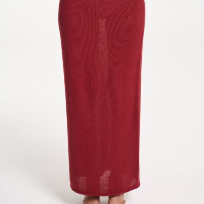 Summi Summi KNIT MAXI SKIRT - CARMINE RED — XS - Image 1
