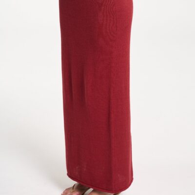 Summi Summi KNIT MAXI SKIRT - CARMINE RED — XS - Image 2