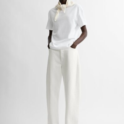 Toteme Scarf tee white/ecru — XXS - Image 1