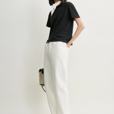 Toteme Scarf tee black/ecru — XXS - Image 2