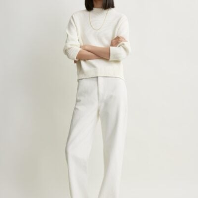 Toteme Oversized crew knit macadamia — XXS - Image 1