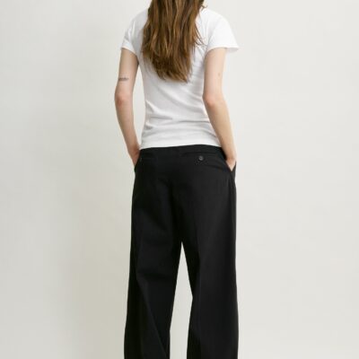 Toteme Wide-ribbed v-neck tee optic white — XXS - Image 2