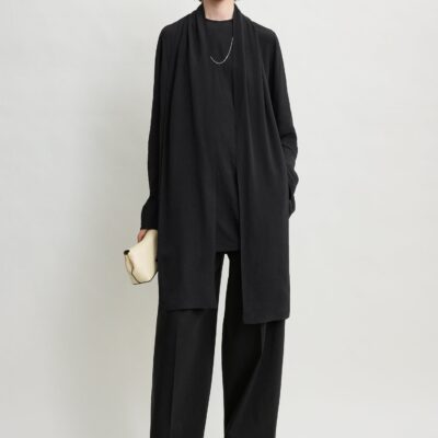 Toteme Draped scarf blouse black - Image 1