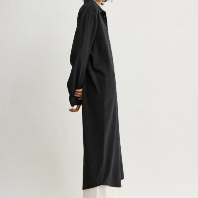 Toteme Silk shirtdress black - Image 2