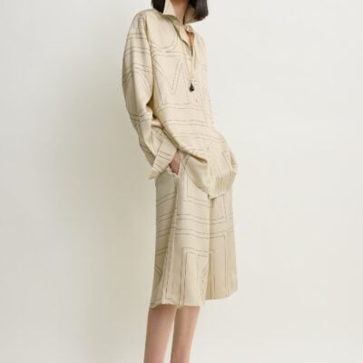 Toteme Classic embroidered shirt ivory - Image 2