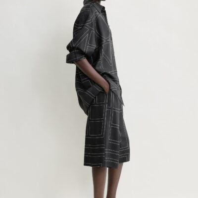 Toteme Classic embroidered shirt black - Image 2