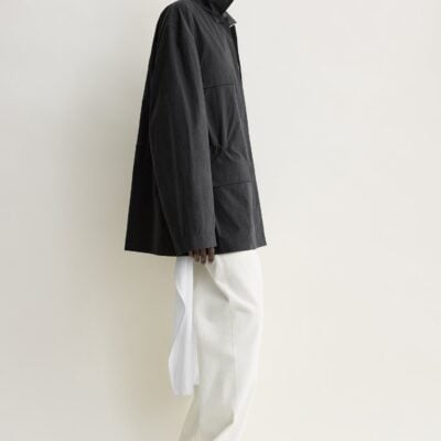 Toteme Collared drawstring jacket black - Image 2