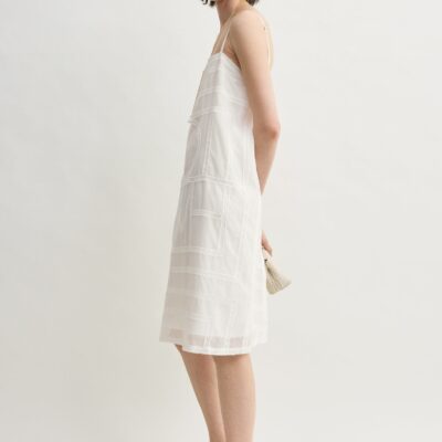 Toteme Monogram cotton voile dress white - Image 2