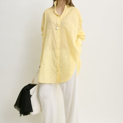 Toteme Long summer shirt buttercup - Image 1
