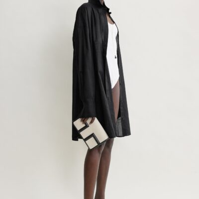 Toteme Long summer shirt black - Image 2