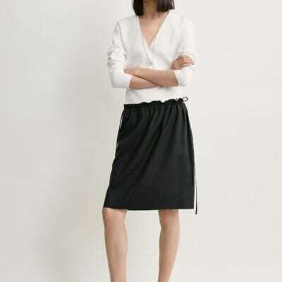 Toteme Silk pj skirt black - Image 2