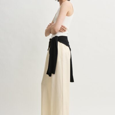 Toteme Monogram silk pj bottoms cream - Image 2