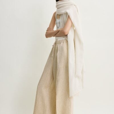 Toteme Wide summer trousers natural - Image 2